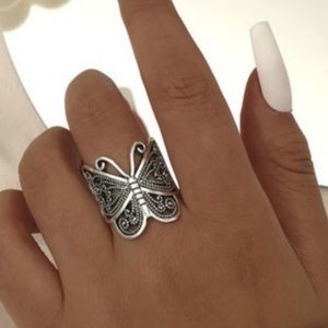 Silver Butterfly Ring!